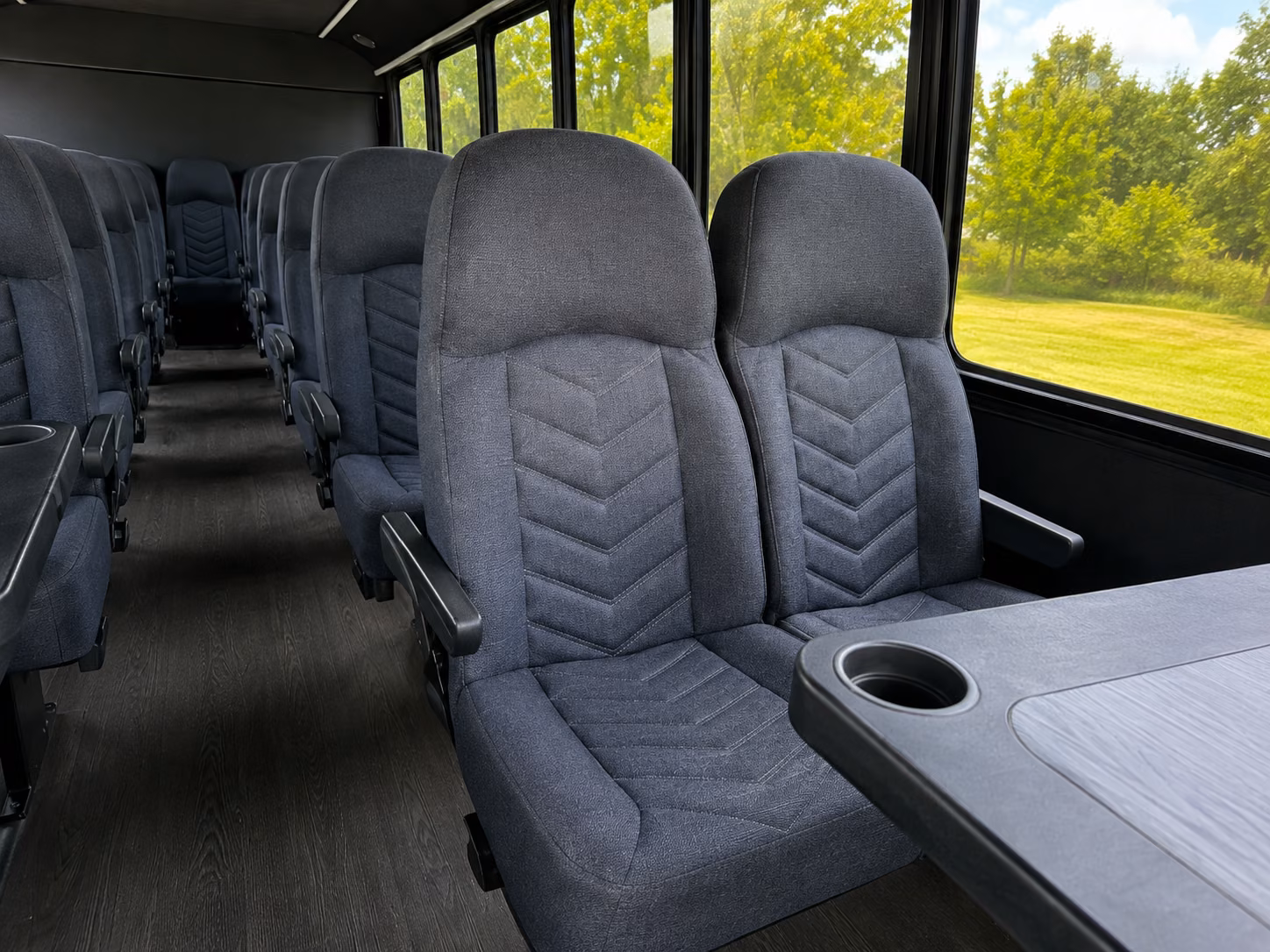 18 passenger minibus inside