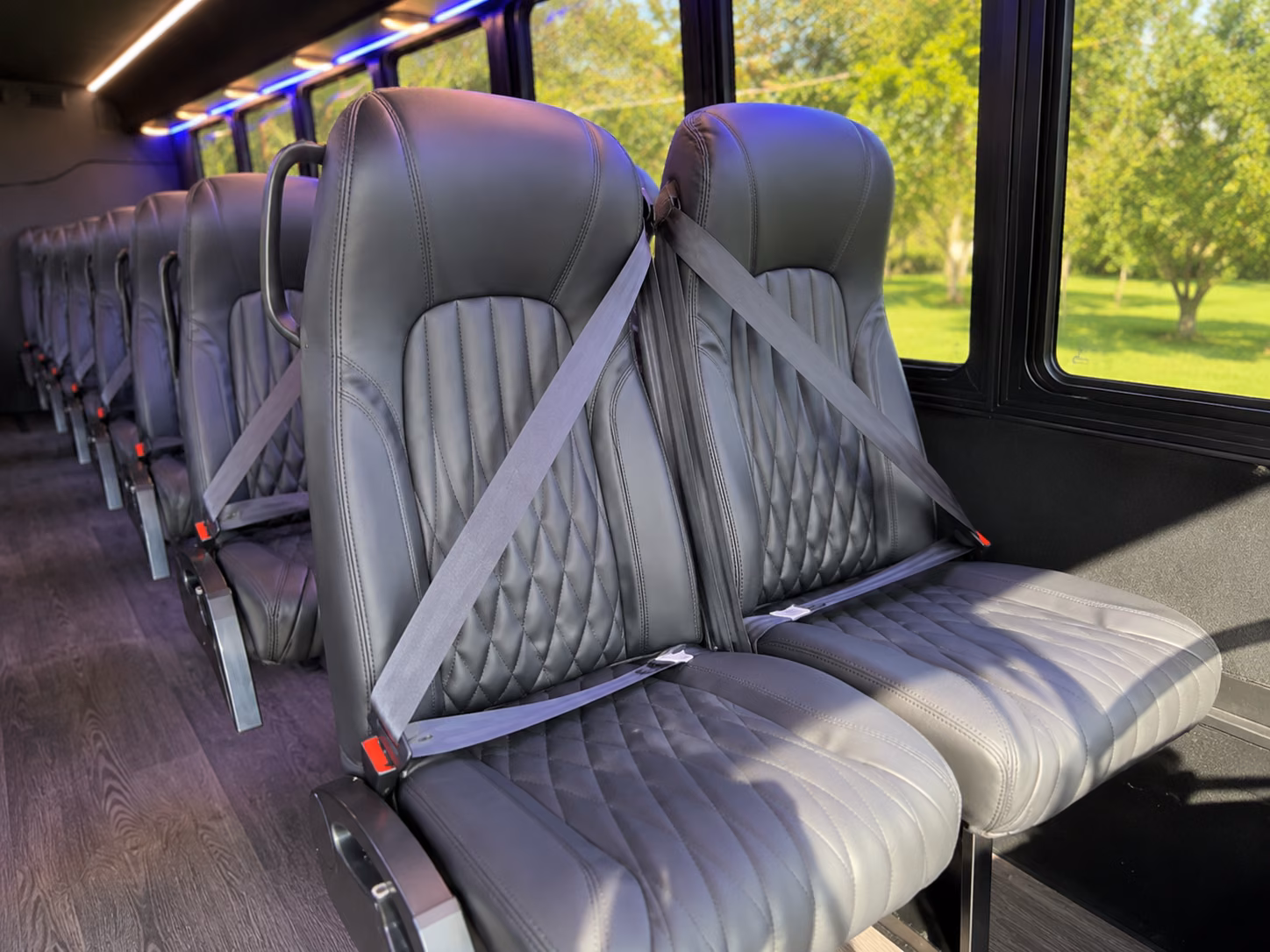 grand rapids 18 passenger minibus interior