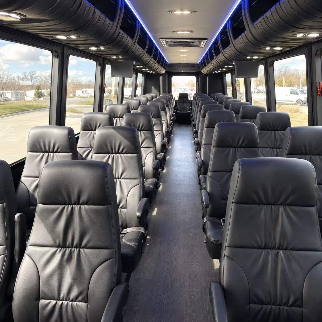 grand rapids 25 passenger minibus interior