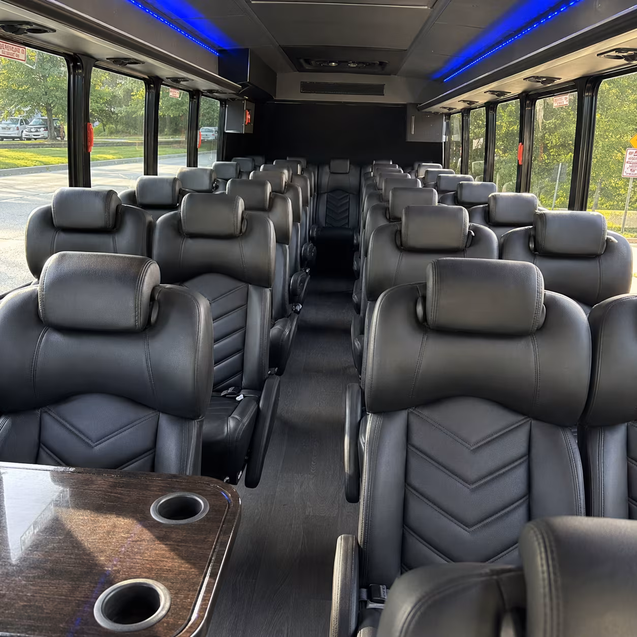 grand rapids 28 passenger minibus inside