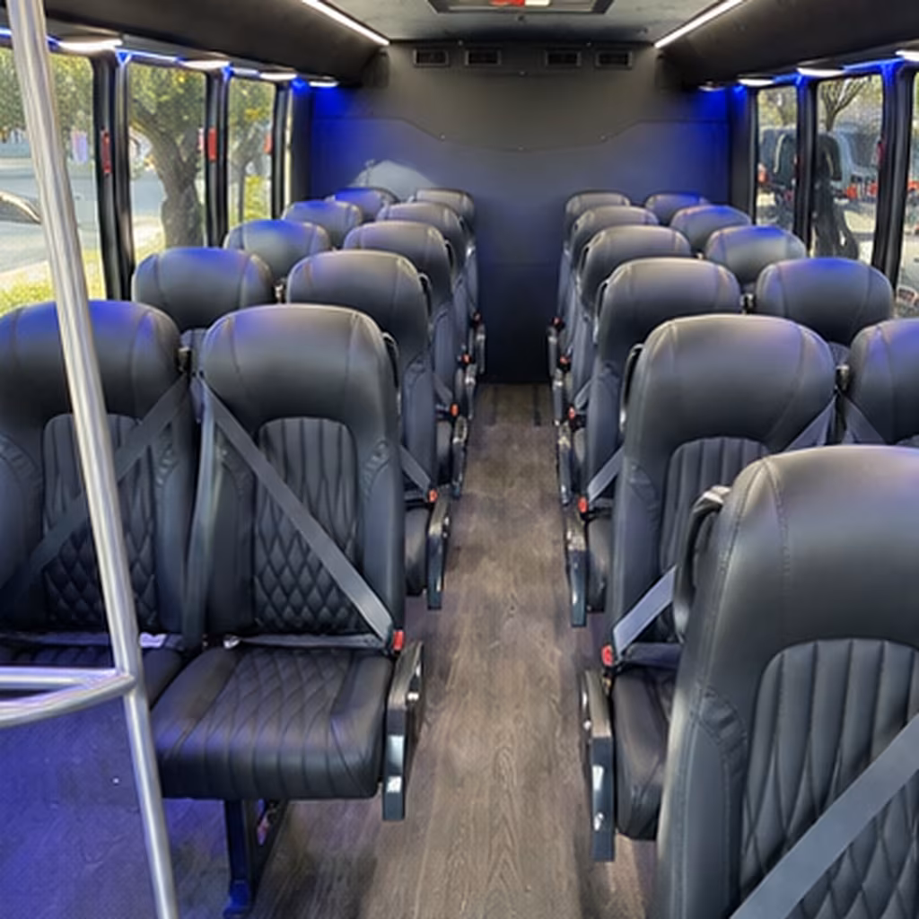grand rapids 28 passenger minibus interior