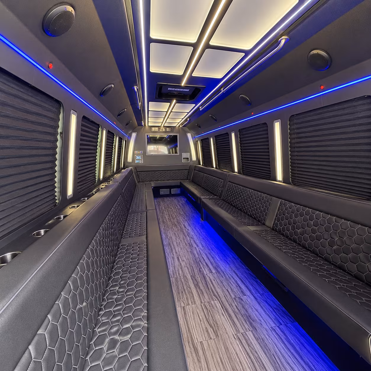 grand rapids 30 passenger party bus interior