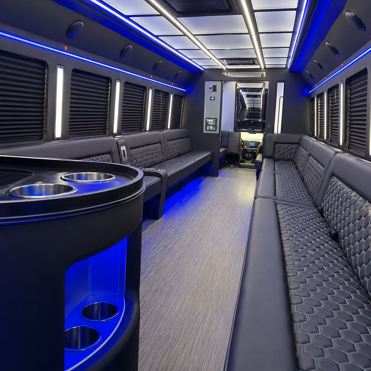 grand rapids party bus inside