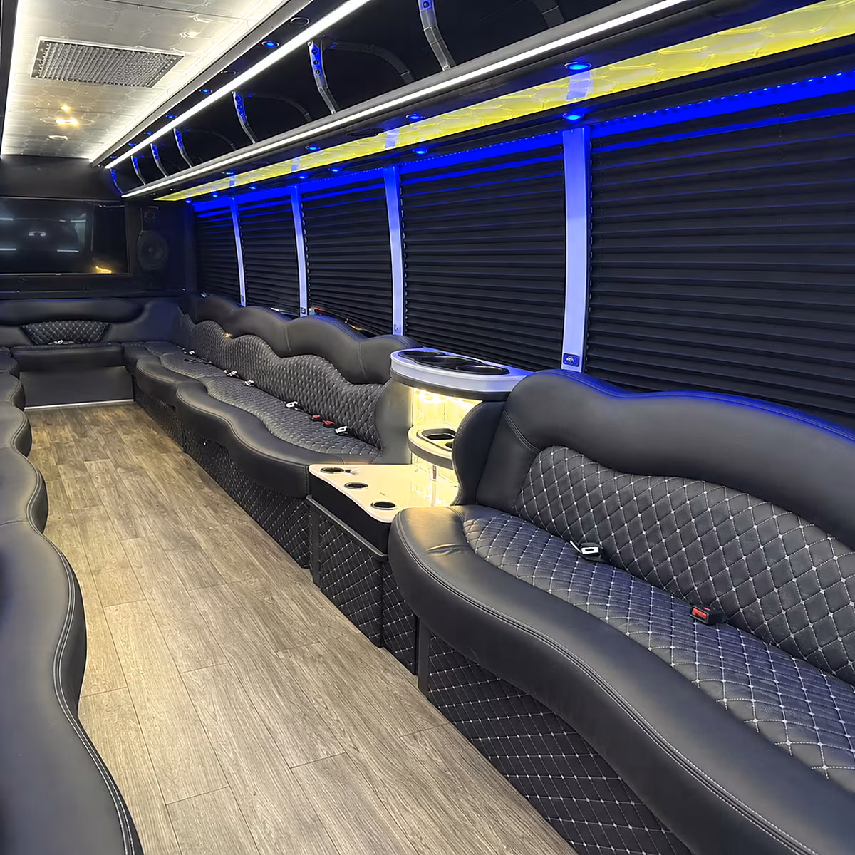 grand rapids party bus interior