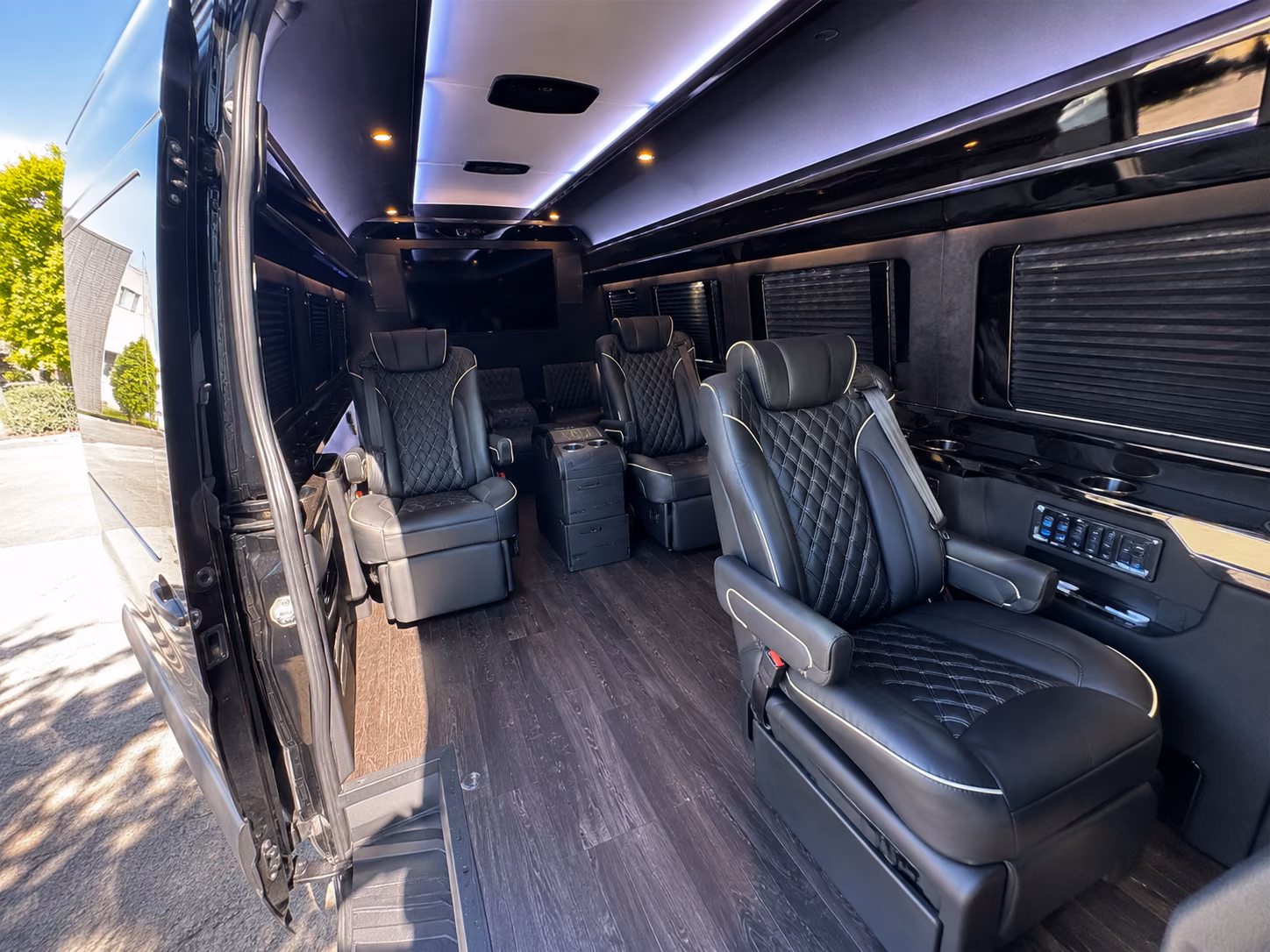 grand rapids sprinter van with driver inside